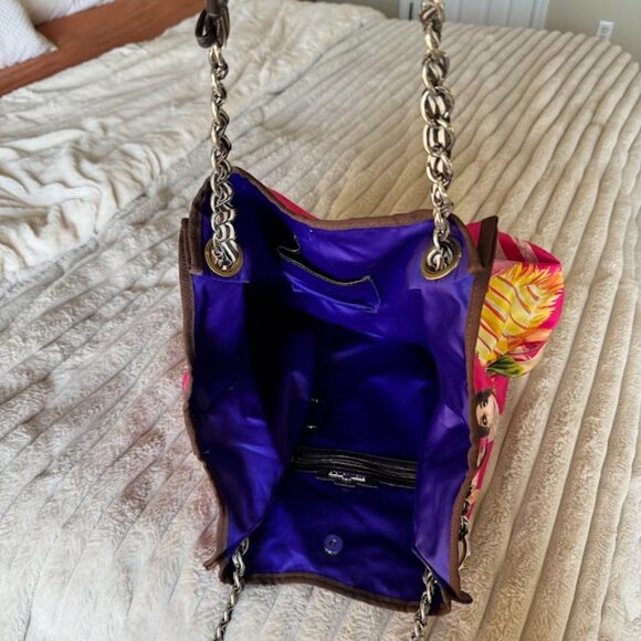 Henri Bendel Pink and Purple Tote Bag - Picture 9 of 14